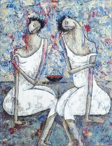 Las Piadosas 004 van Enriqueta Aguilo, Schilderij te koop op Singulart