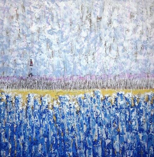 Faros y Mar 05 van Enriqueta Aguilo, Schilderij te koop op Singulart