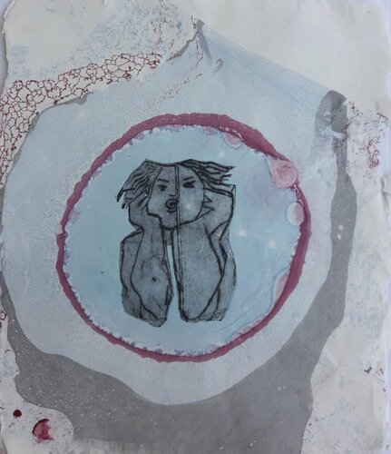 El Grito by Enriqueta Aguilo, 종이 for Sale on Singulart