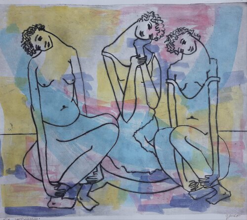 Serie Las Piadosas by Enriqueta Aguilo, 종이 for Sale on Singulart