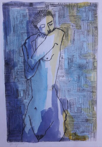 Serie Las Piadosas by Enriqueta Aguilo, 종이 for Sale on Singulart