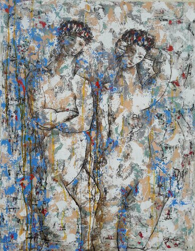 Serie Las Piadosas von Enriqueta Aguilo, Malerei kaufen auf Singulart