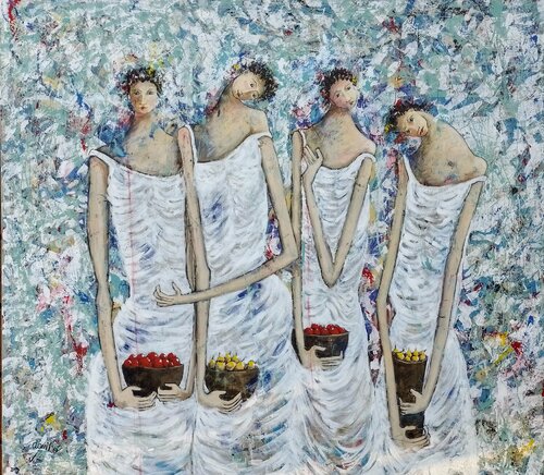 Serie "Las Piadosas" de Enriqueta Aguilo, Pintura a la venta en Singulart