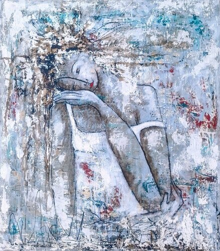 De la Serie Las Piadosas by Enriqueta Aguilo, Painting for Sale on Singulart