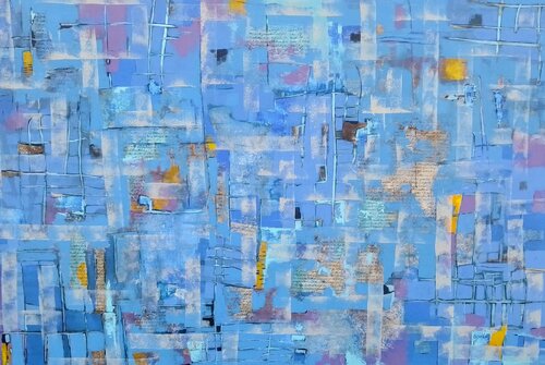 De la serie Ataraxia (Blue) di Enriqueta Aguilo, Pittura in vendita su Singulart