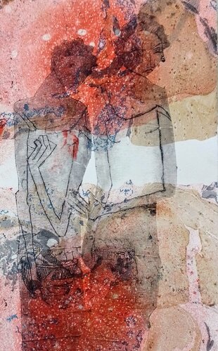 Serie Las Piadosas de Enriqueta Aguilo, Obra en papel a la venta en Singulart