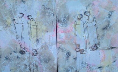 De la Serie Las Piadosas (Díptico) Enriqueta Aguilo