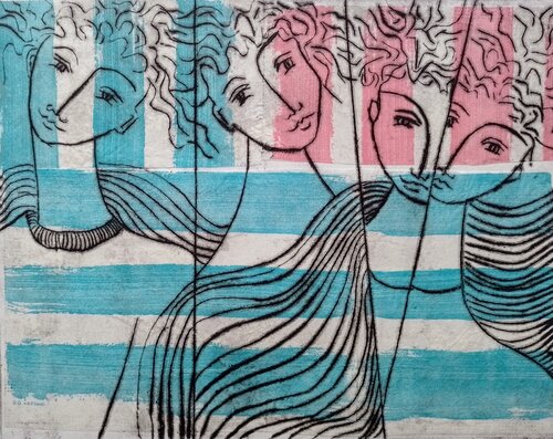 De la Serie Las Piadosas by Enriqueta Aguilo, Work on Paper for Sale on Singulart