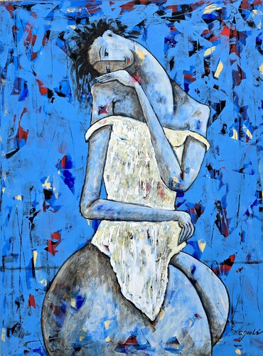 De la serie Las Piadosas de Enriqueta Aguilo, Pintura a la venta en Singulart