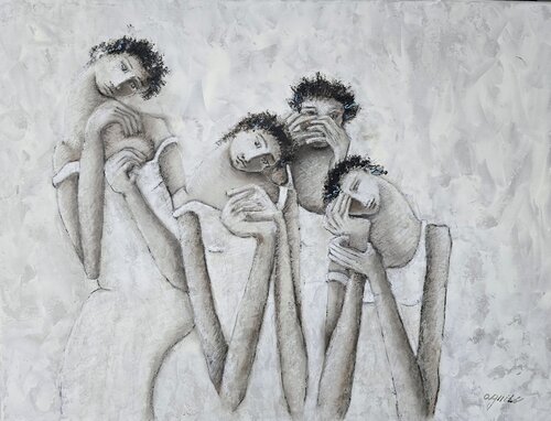 De la Serie Las Piadosas von Enriqueta Aguilo, Malerei kaufen auf Singulart