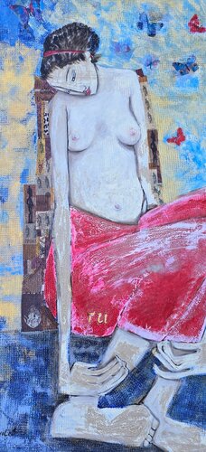 De la serie Las Piadosas LP015 von Enriqueta Aguilo, Malerei kaufen auf Singulart