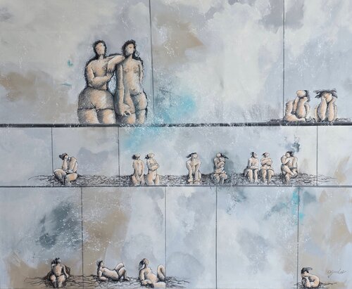 De la serie Las Piadosas: "Y dios creó a la mujer" von Enriqueta Aguilo, Malerei kaufen auf Singulart