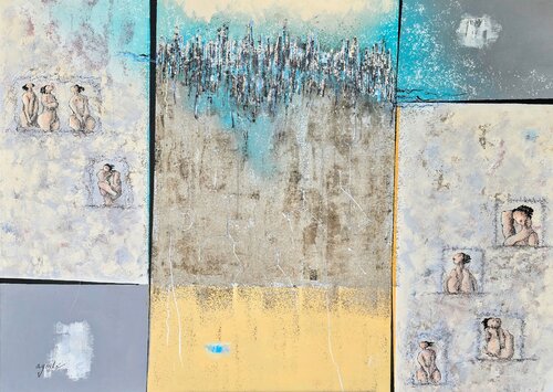 De la Serie Las Piadosas "Y Dios creo a la Mujer II von Enriqueta Aguilo, Malerei kaufen auf Singulart