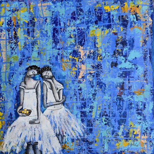 De la Serie LasPiadosas par Enriqueta Aguilo, Peinture en vente sur Singulart