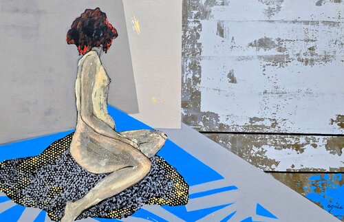 De la Serie Las Piadosas "Mujer Sentada" by Enriqueta Aguilo, 絵画 for Sale on Singulart