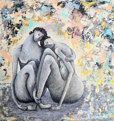 De la serie Las Piadosas de Enriqueta Aguilo, Pintura a la venta en Singulart