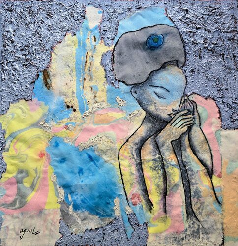 De la serie Las Piadosas "Primavera" by Enriqueta Aguilo, Painting for Sale on Singulart