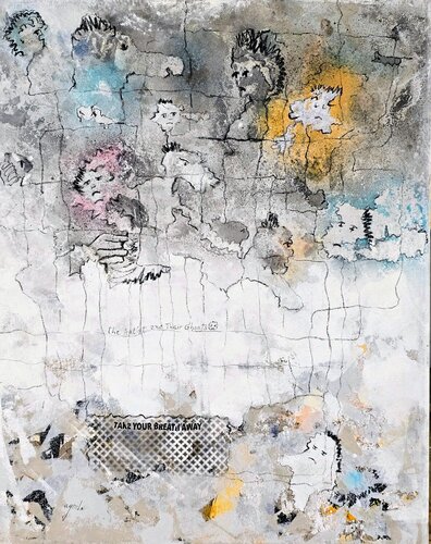 De la Serie El Artista y sus Fantasmas de Enriqueta Aguilo, Pintura a la venta en Singulart