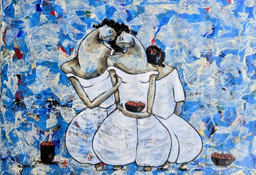 De la serie Las Piadosas by Enriqueta Aguilo, Painting for Sale on Singulart