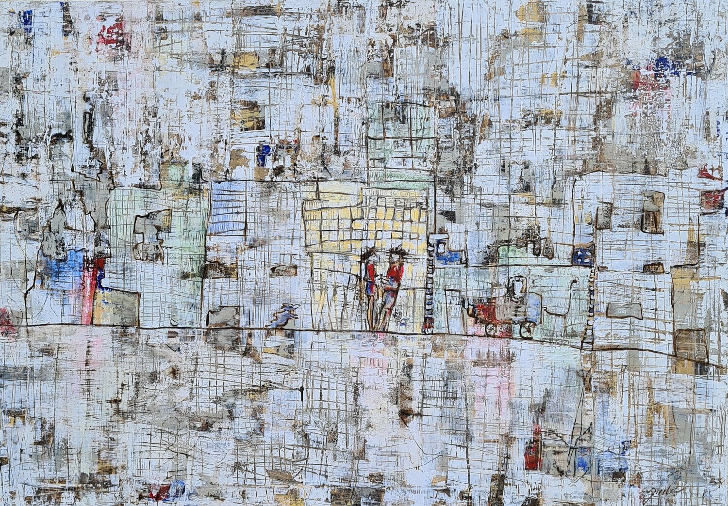 Serie "El Mundo de Lulú" Enriqueta Aguilo Originalgemälde zu verkaufen