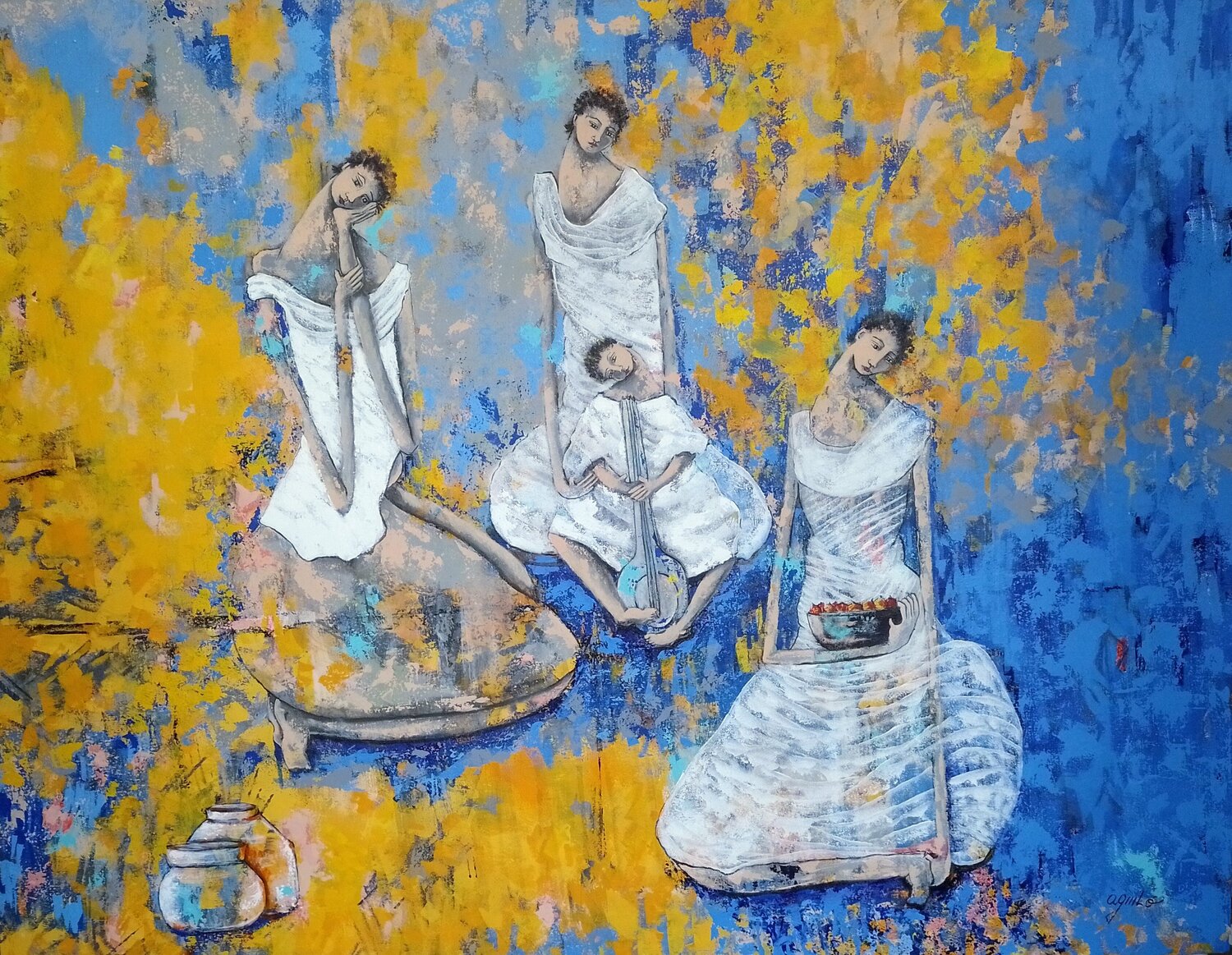 De la serie Las Piadosas... Enriqueta Aguilo Originalgemälde zu verkaufen