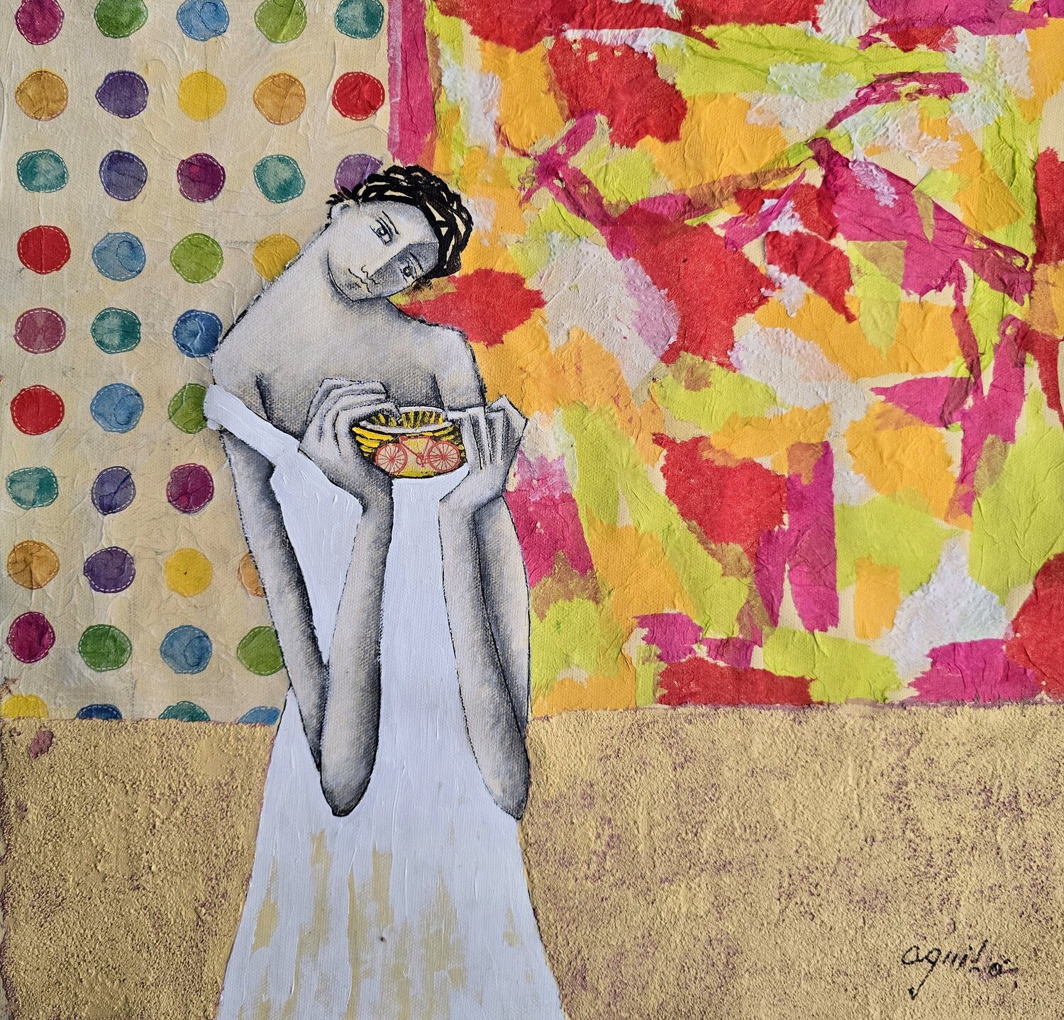 De la serie Las Piadosas Enriqueta Aguilo Originalgemälde zu verkaufen