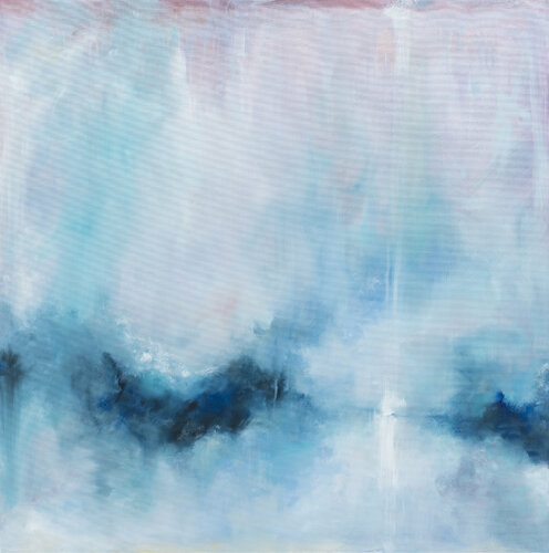 My ascension in blue by Jennifer Baker, Painting for Sale on Singulart