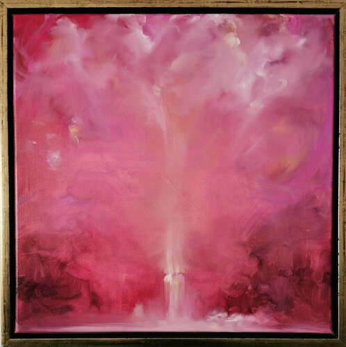 Ascension in crimson by Jennifer Baker, Painting for Sale on Singulart