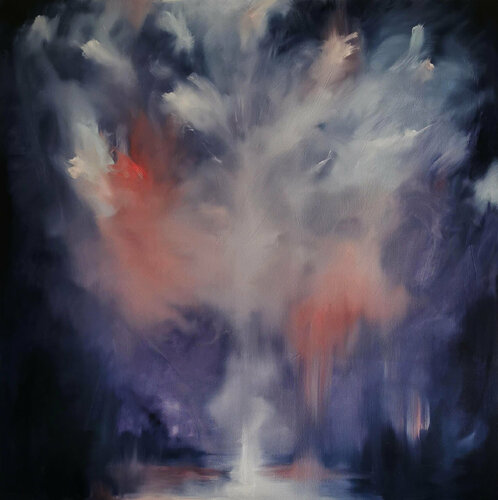 Wolf moon by Jennifer Baker, Painting for Sale on Singulart