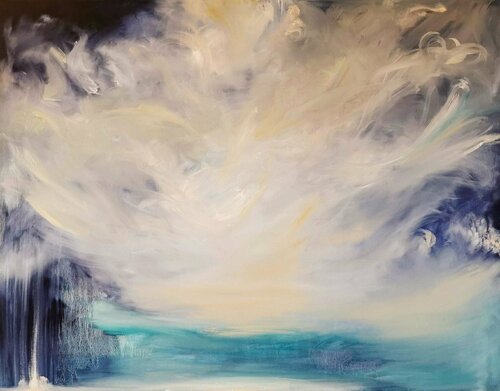 The last time I sailed with you by Jennifer Baker, Painting for Sale on Singulart