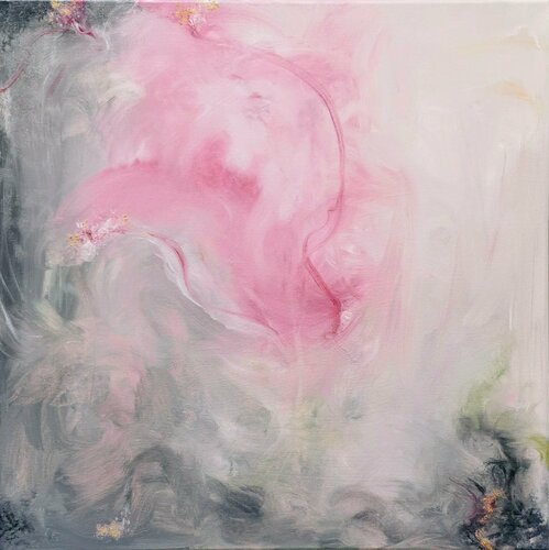 Inside of a flower during a storm by Jennifer Baker, Painting for Sale on Singulart