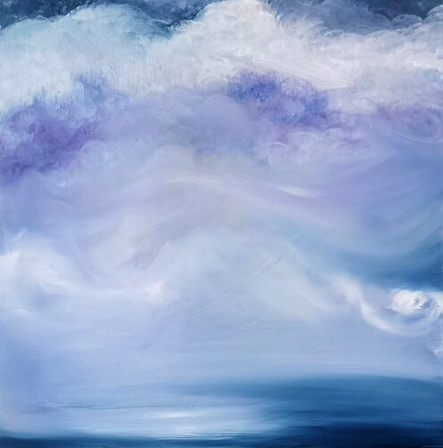 Bluest sea by Jennifer Baker, Painting for Sale on Singulart