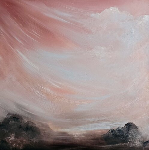 The echo of her voice across the mesa by Jennifer Baker, Painting for Sale on Singulart