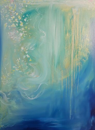 Jasmine of the sea by Jennifer Baker, Painting for Sale on Singulart