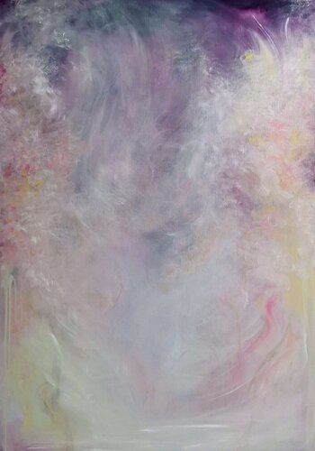 Crimson and clover van Jennifer Baker, Schilderij te koop op Singulart