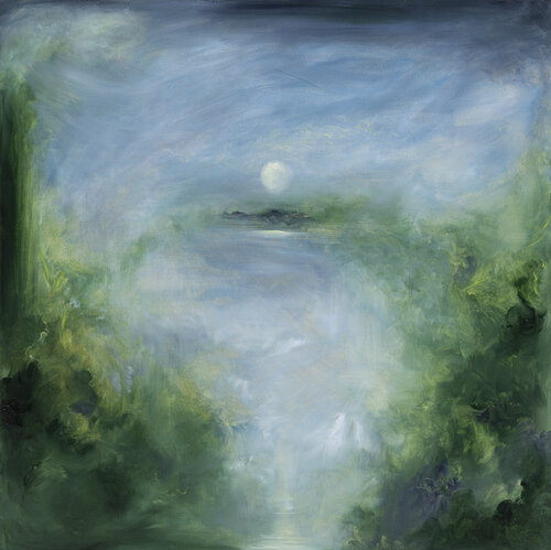 The sleeping blackbird by Jennifer Baker, Painting for Sale on Singulart