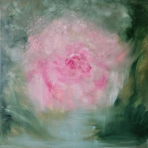 Everlasting peony by Jennifer Baker, Painting for Sale on Singulart