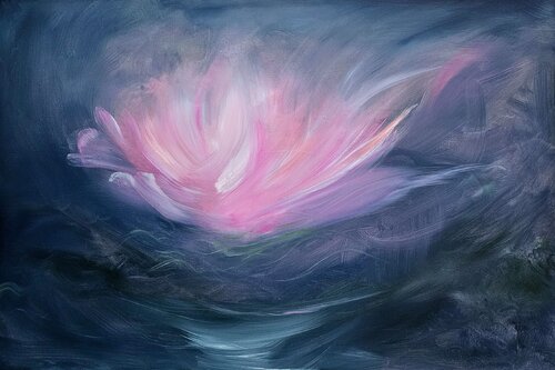 The Lotus par Jennifer Baker, Peinture en vente sur Singulart