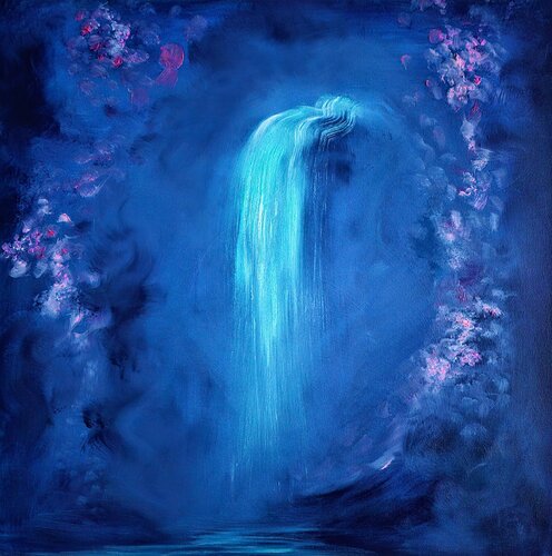 Midnight soiree par Jennifer Baker, Peinture en vente sur Singulart