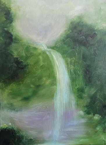 Lay me down on the forest floor par Jennifer Baker, Peinture en vente sur Singulart