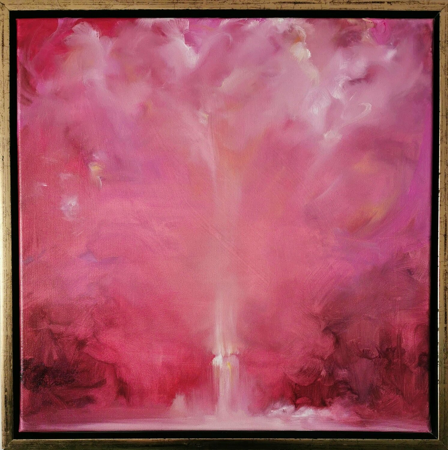 Ascension in crimson Jennifer Baker Originalgemälde zu verkaufen
