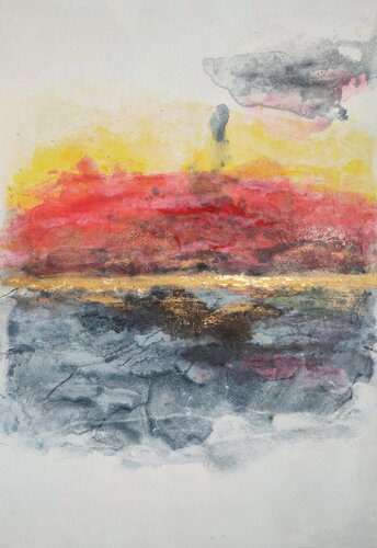 There, beyond the horizon 2 di Marina Okulova, Pittura in vendita su Singulart