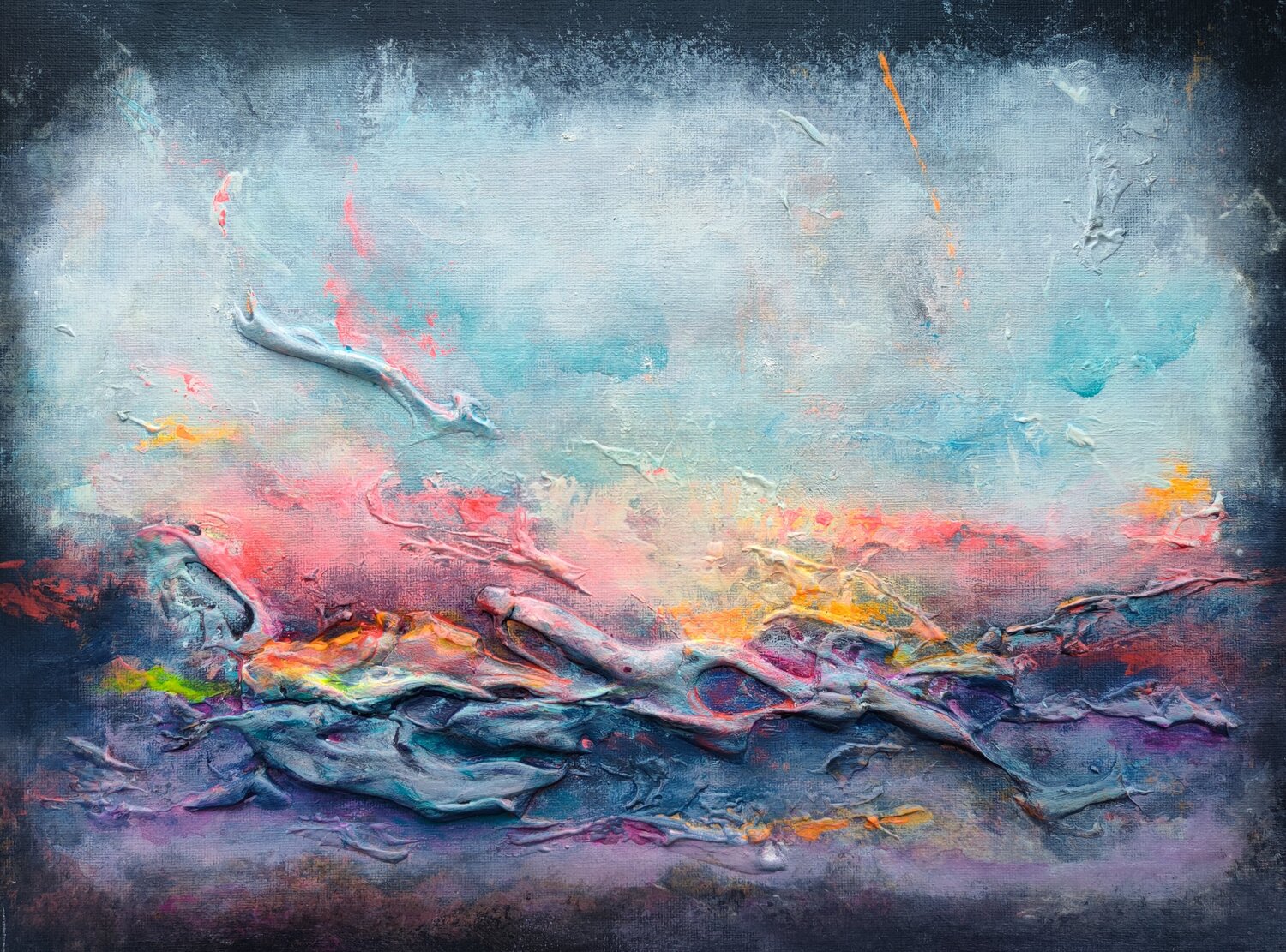 Sparks of the Ocean 1 Marina Okulova Originalgemälde zu verkaufen