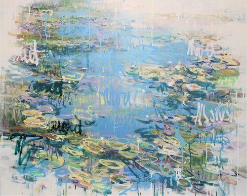 Monet Monet Monet : Giverny n° 8 van Wayne Sleeth, Schilderij te koop op Singulart