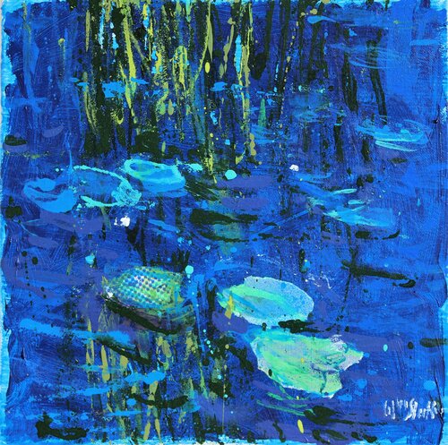 SALE : Giverny study in Ultramarine van Wayne Sleeth, Schilderij te koop op Singulart