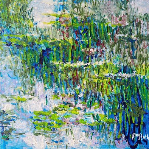 Giverny, reflection van Wayne Sleeth, Schilderij te koop op Singulart