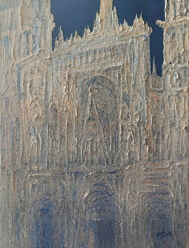 Rouen Cathedral n° 14 ( Cameo ) by Wayne Sleeth, 회화 for Sale on Singulart