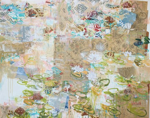 SALE : Giverny :  Détente Au Jardin par Wayne Sleeth, Autres supports en vente sur Singulart