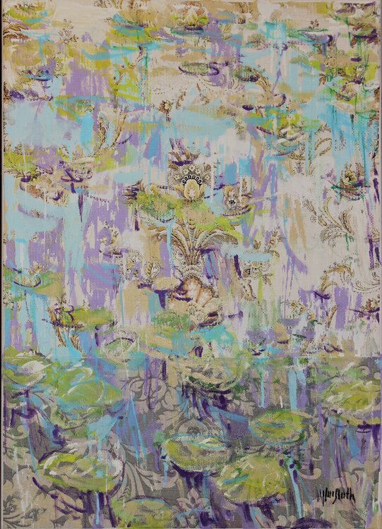 SALE : Monet Monet Monet ( Light Motif ) Wayne Sleeth