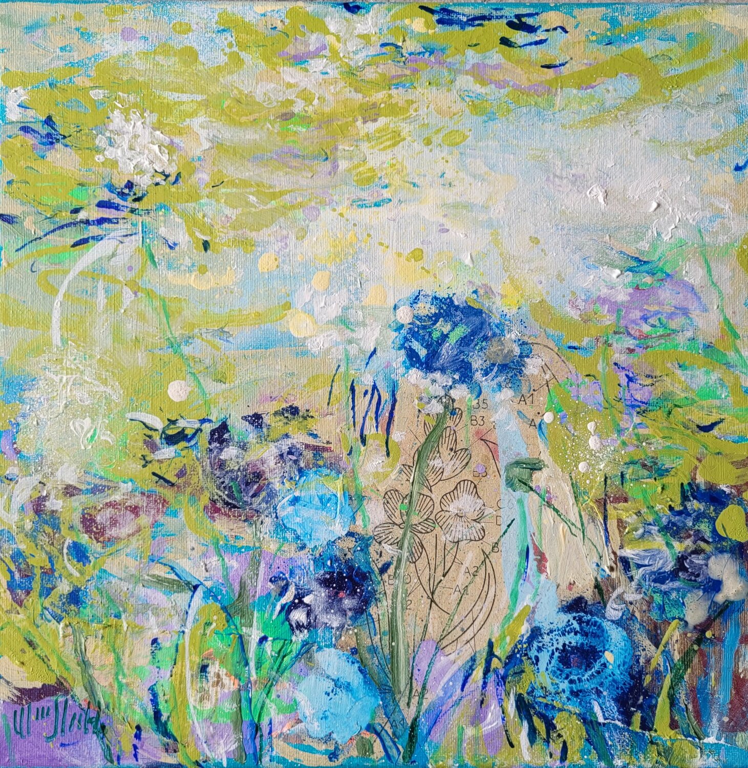 SALE : Agapanthus composition Wayne Sleeth